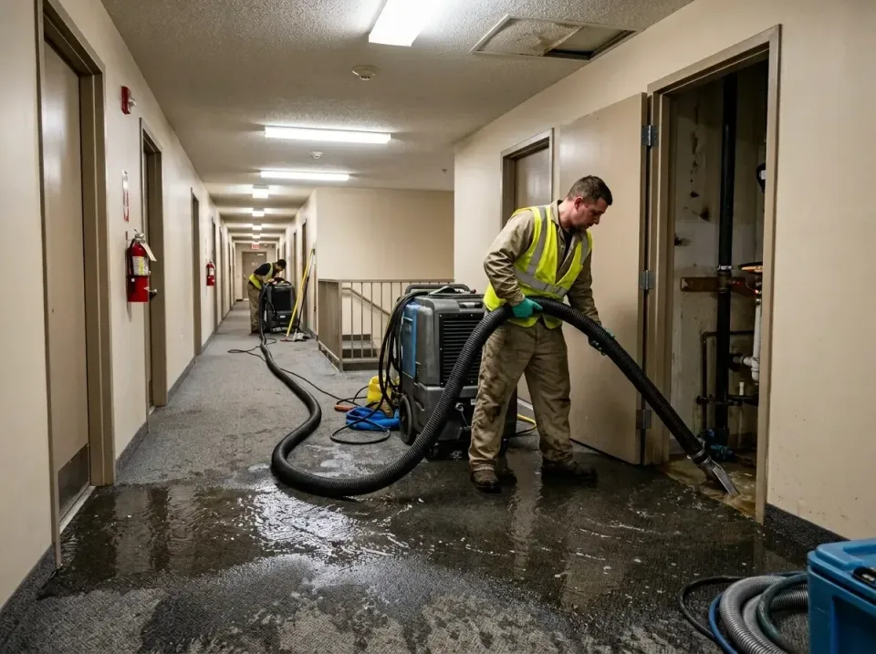 multi-unit-apartment-hallway-f-005 — frequently asked questions, Emergency Burst Pipe Water Extraction & Removal in Maple Gl…